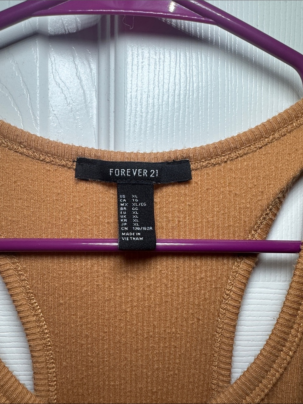 Forever 21 Ribbed Mustard Racerback Tank Top - Picture 2 of 9